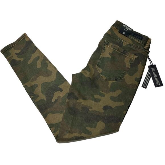 NWT Blank NYC Camouflage Camo Print Cropped Skinny Jeans The Reade Crop size 27 - Picture 2 of 11